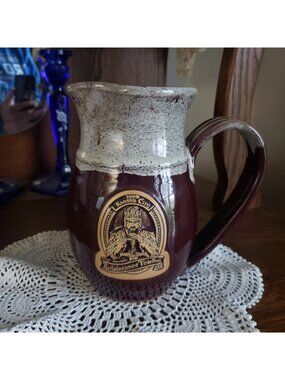 Kansas City Renaissance Festival 2009 Brown Drip Glaze Hand Thrown Pitcher